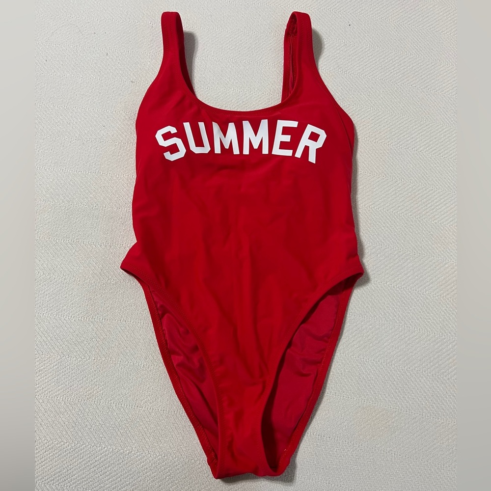 One piece bathing suit